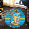 Gold Coast Titans Round Rug Champion’s Pride Comic Style